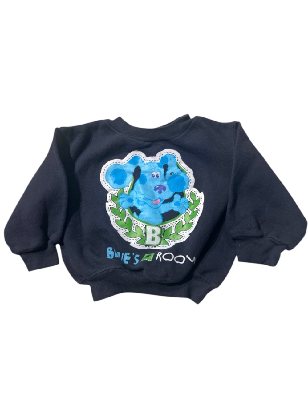 Y2K Blues Clues 2006 Blues Room Nick Jr Dog Cartoon Kids Sweatshirt 18 Months